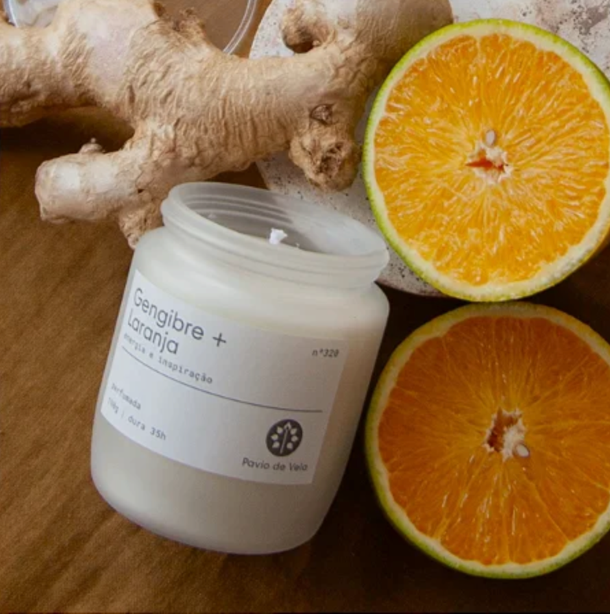 Vela Gengibre + Laranja | 35 horas (Gourmand)