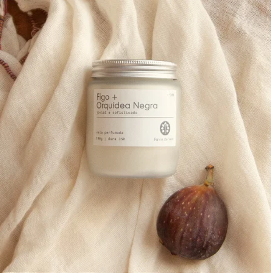 Vela Figo + Orquídea Negra | 25 horas (Floral)