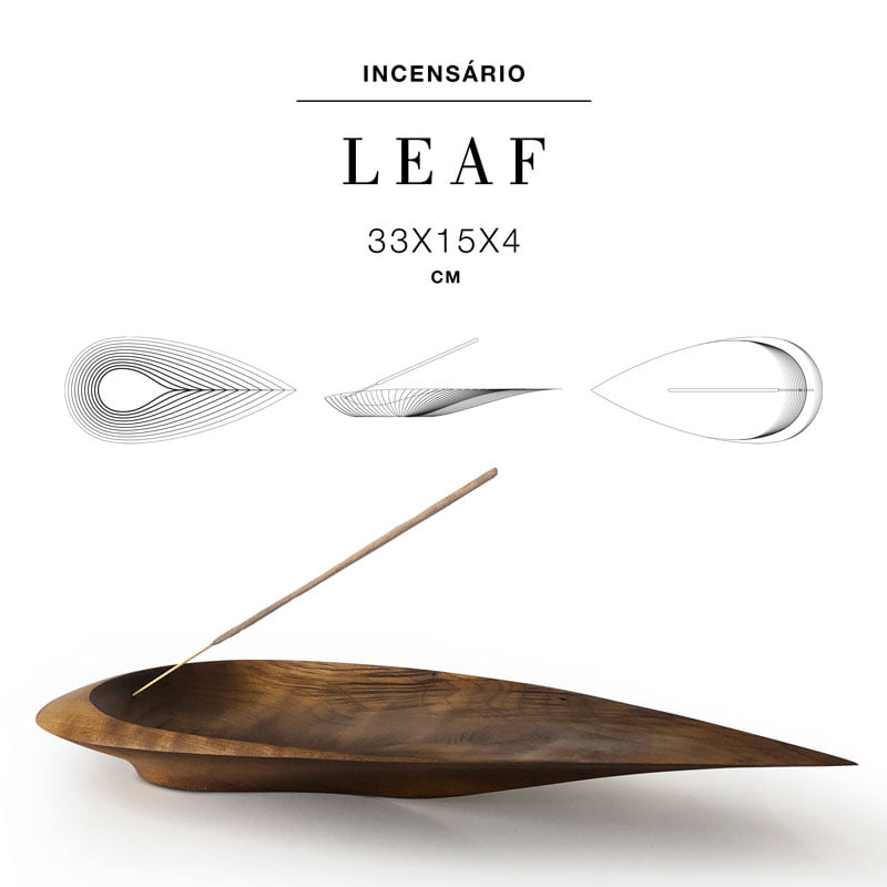 Incensário Leaf