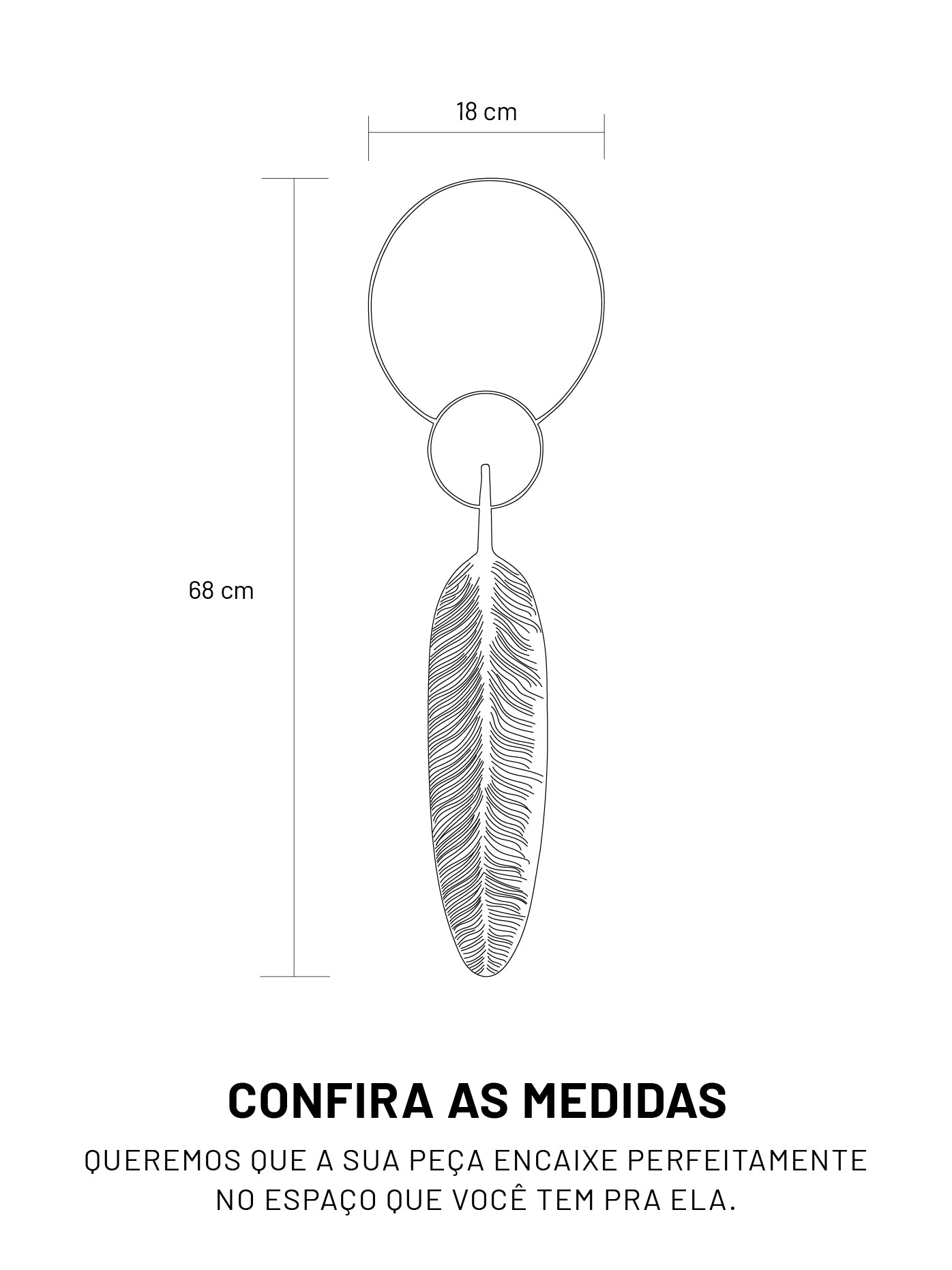 Pêndulo Maat com uma Pena