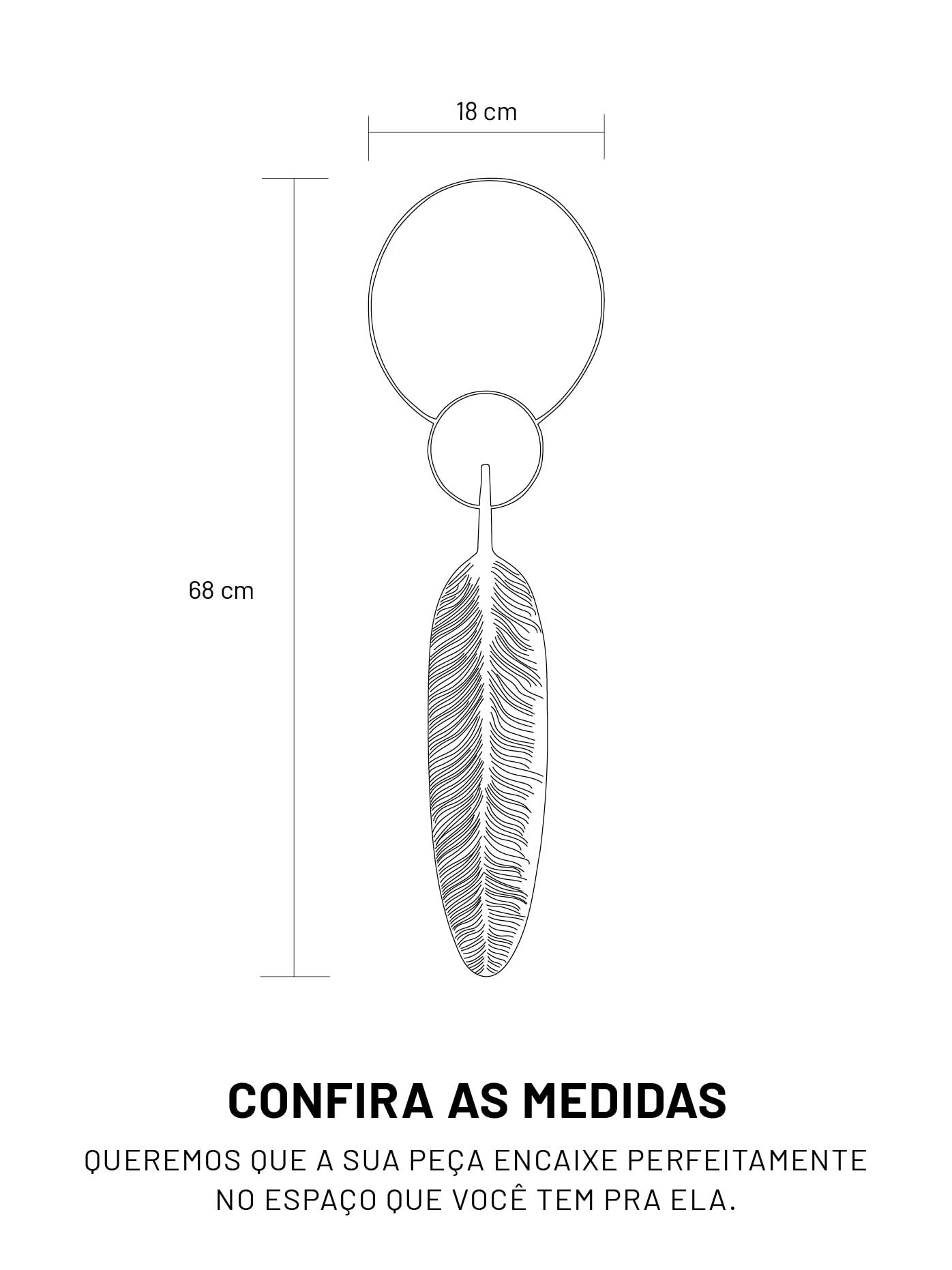 Pêndulo Maat com uma Pena