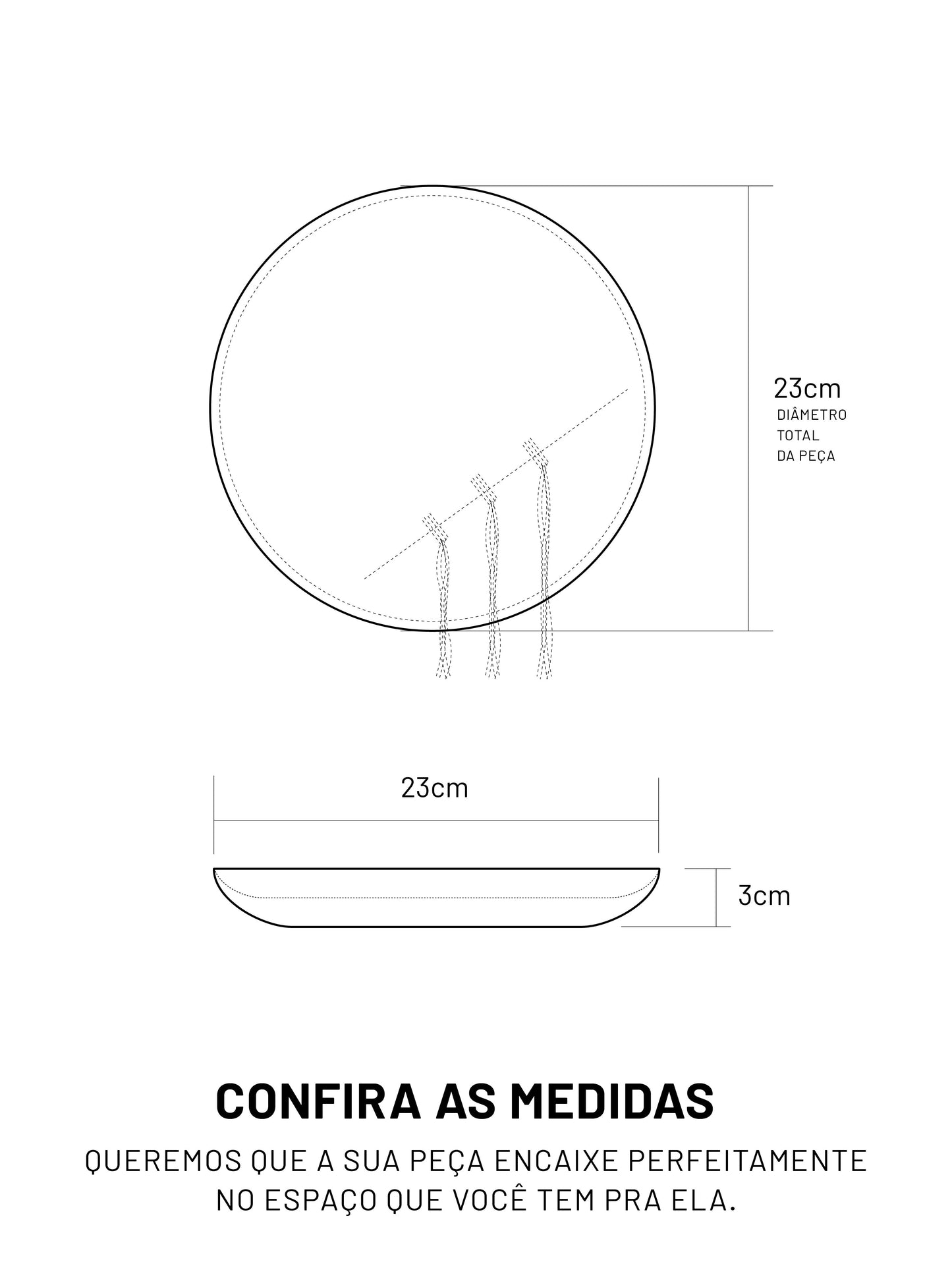 Prato Resiliência com Linha
