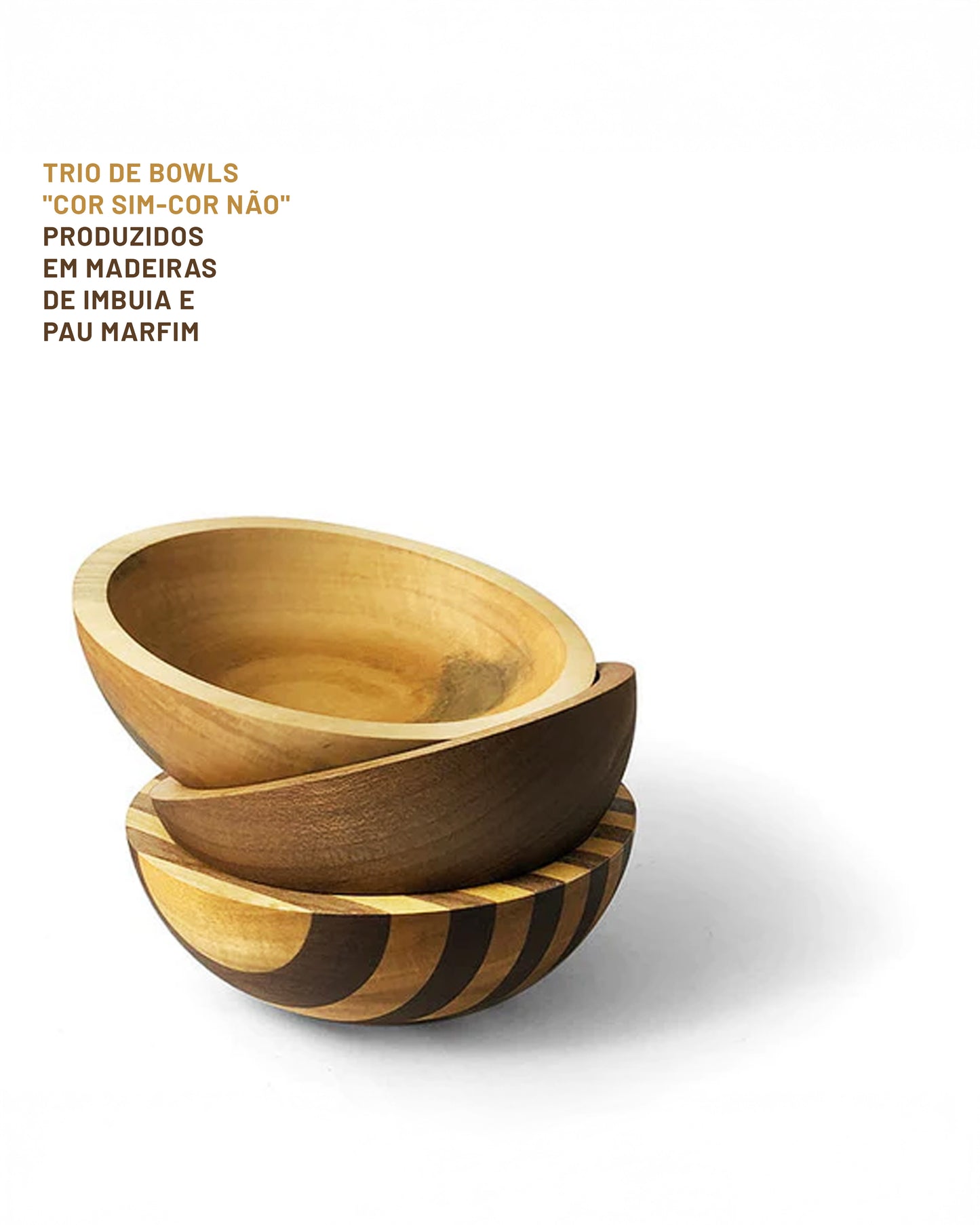 Trio de Bowls Cor Sim-Cor Não