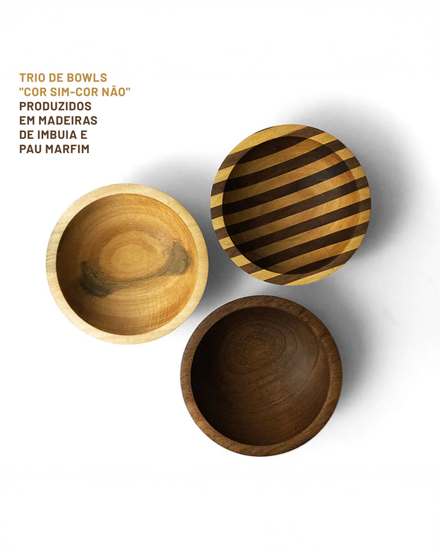 Trio de Bowls Cor Sim-Cor Não