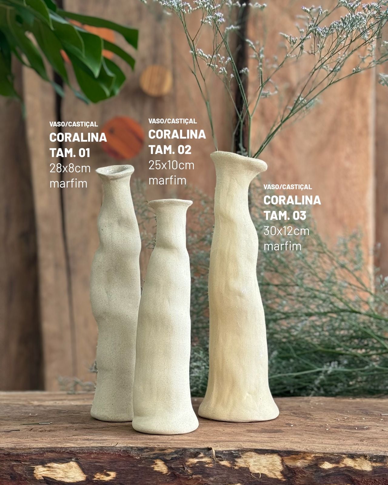 Vaso/Castiçal - Coralina