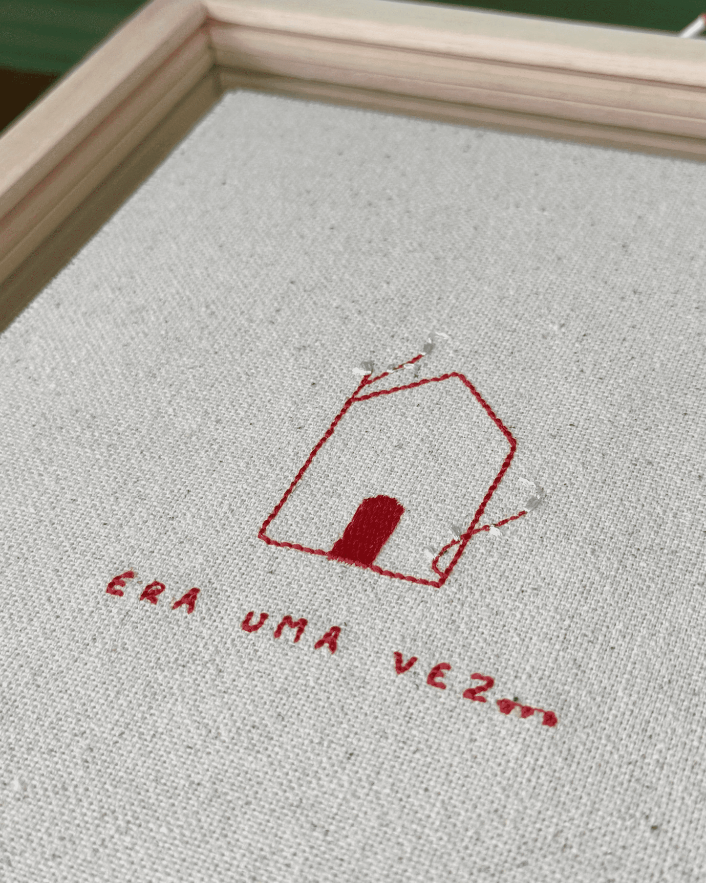 Quadro Bordado - Era uma Vez...