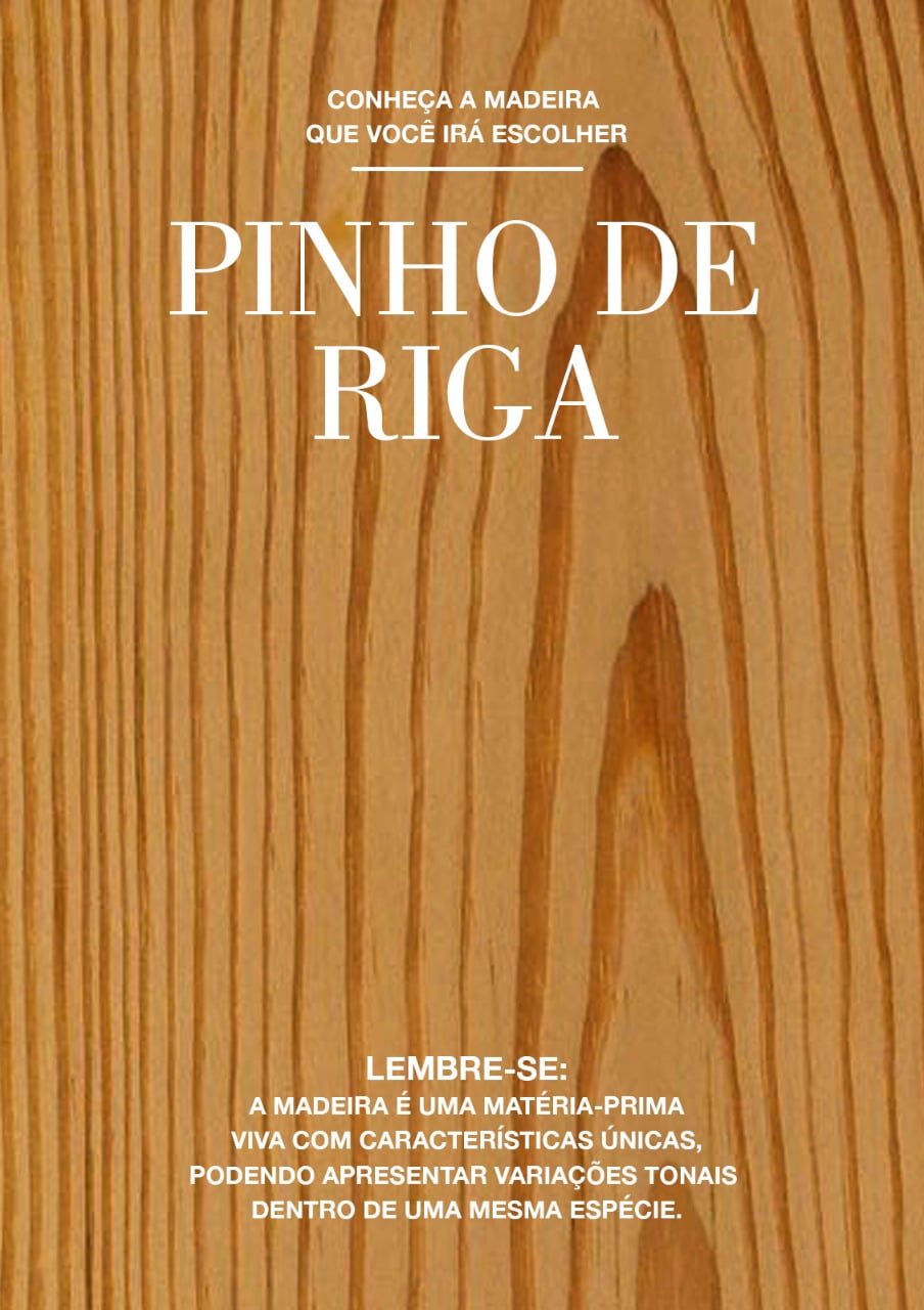 foto ilustrativa sobre a cor da madeira, no caso essa é pinho de riga