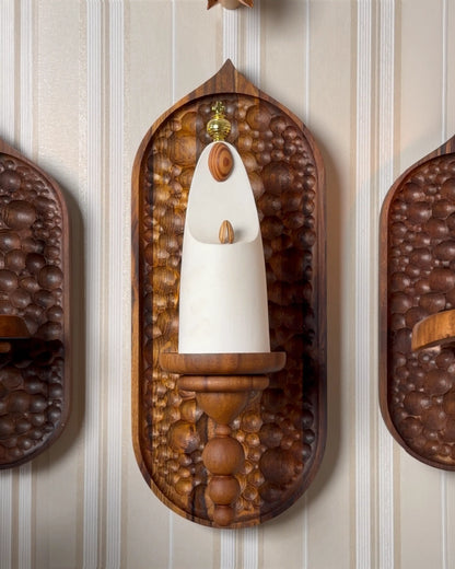 Conjunto Oratório de Parede Refúgio com Escultura