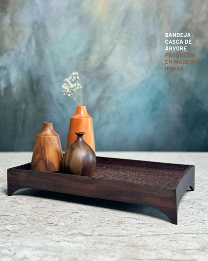 Bandeja Casca de Árvore
