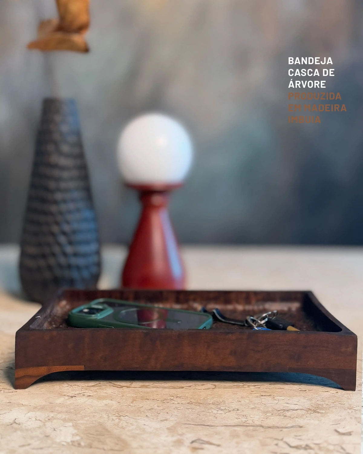 Bandeja Casca de Árvore