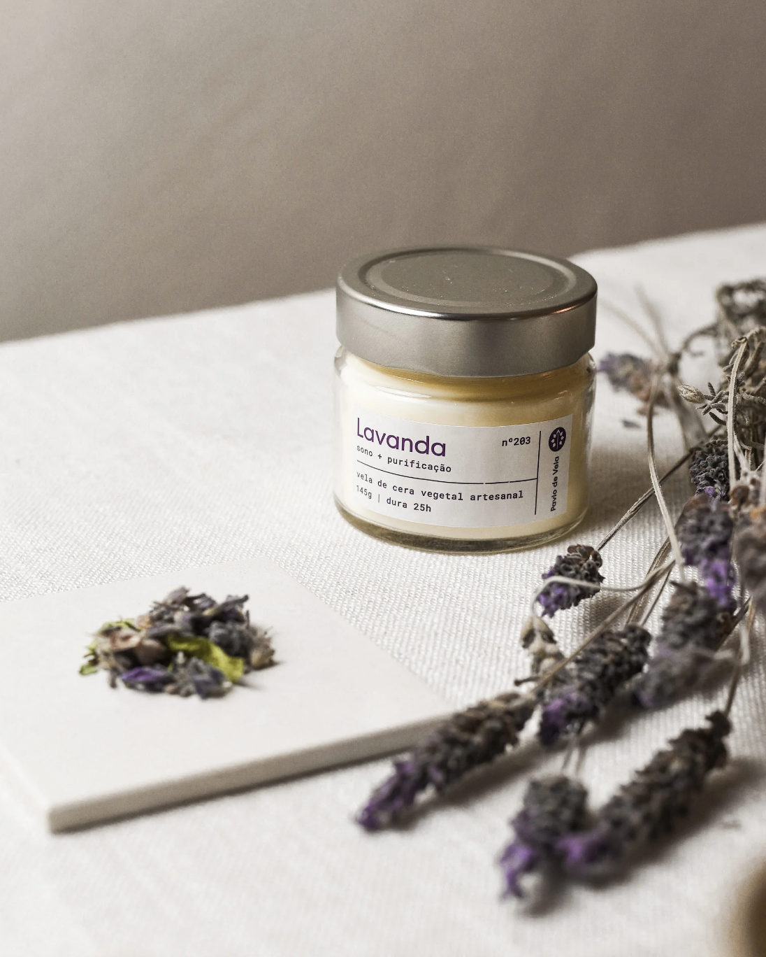 Vela Lavanda | 25 horas (floral)