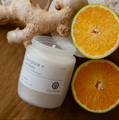 Vela Gengibre + Laranja | 35 horas (Gourmand)