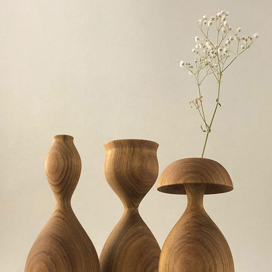 Trio de Vasos - Fases de uma Flor