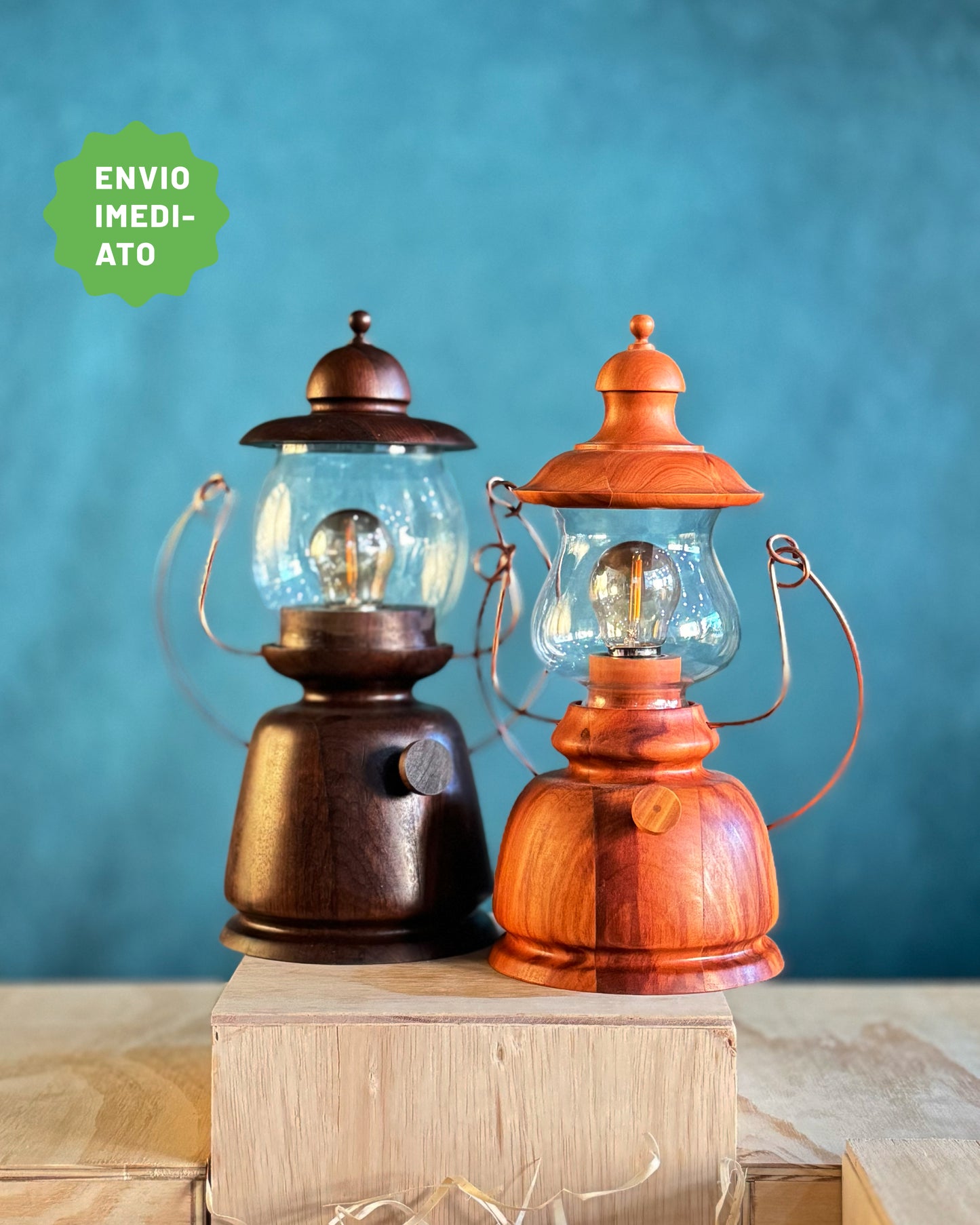 Par de Luminárias Lampião e Maria Bonita - Envio Imediato