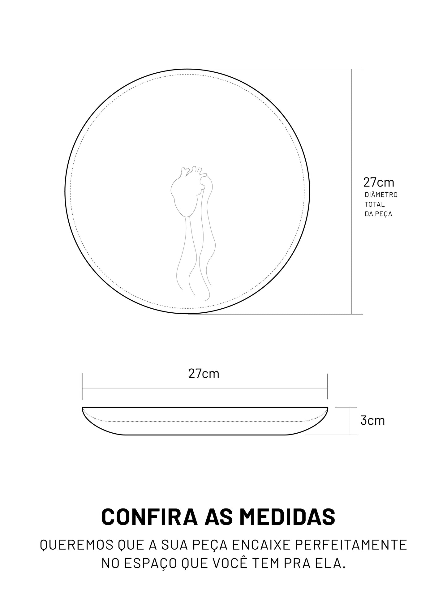 Prato Coração que Floresça