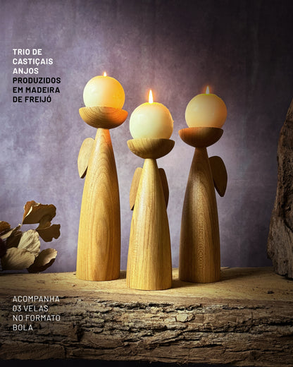 Presépio Móbile Base Alta Freijó