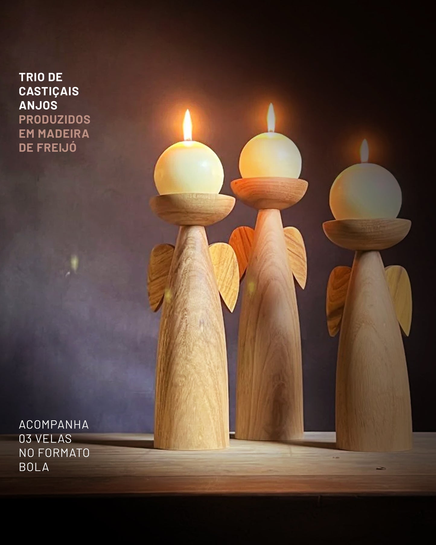 Presépio Móbile Base Baixa Freijó