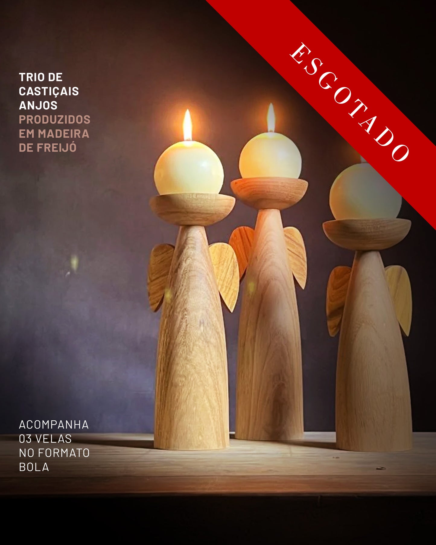 Presépio Móbile Base Baixa Freijó