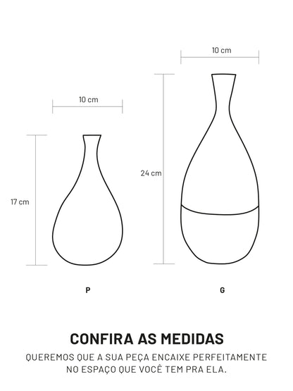 Secos e Molhados - Par de Vasos Classic Pinho-de-Riga
