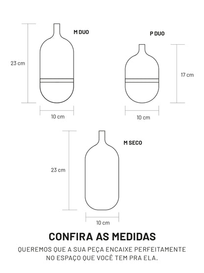 Secos e Molhados - Trio de Vasos Bojo
