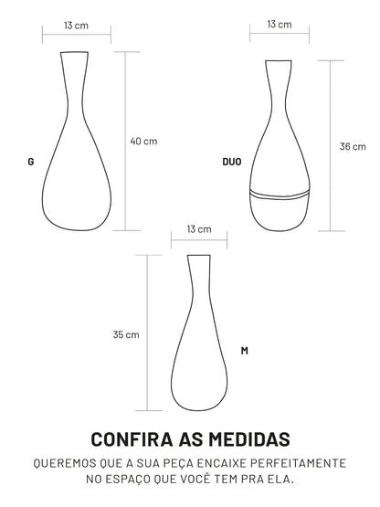 Secos e Molhados - Trio de Vasos Oversize Classic