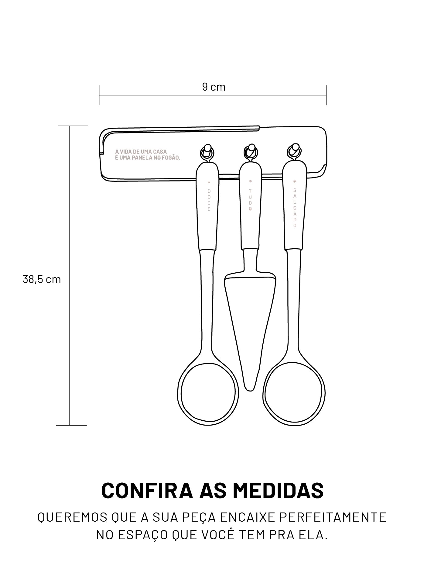 Trio de Utensílios Cozinha