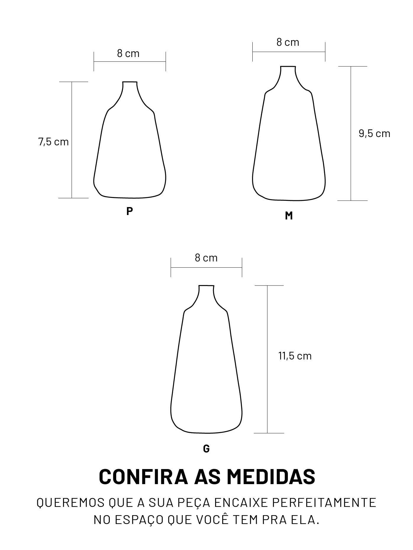 Trio de Vasos Dó-Ré-Mi