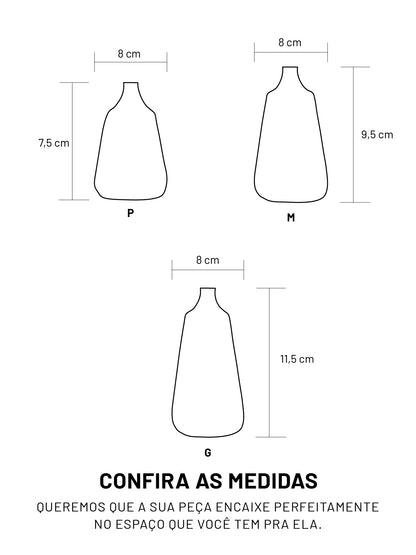 Trio de Vasos Dó-Ré-Mi