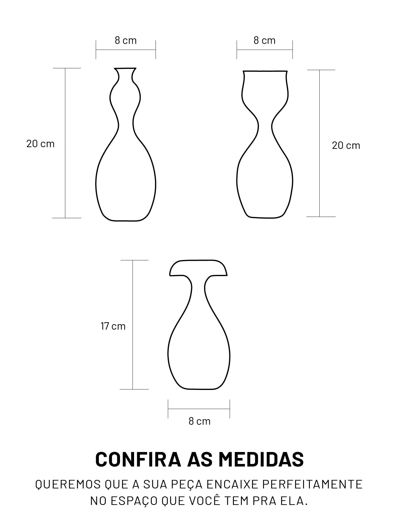 Trio de Vasos Fases de Uma Flor