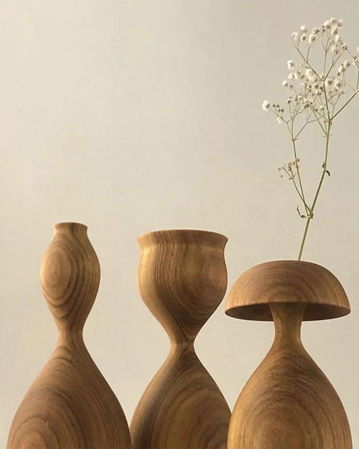 Trio de Vasos Fases de Uma Flor