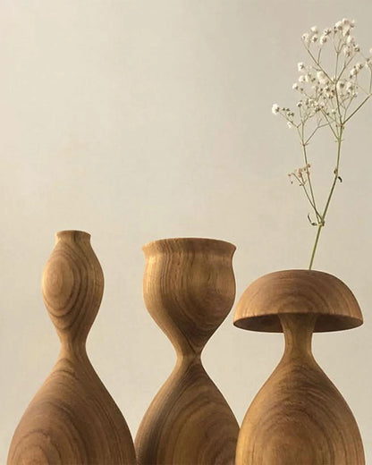 Trio de Vasos Fases de Uma Flor