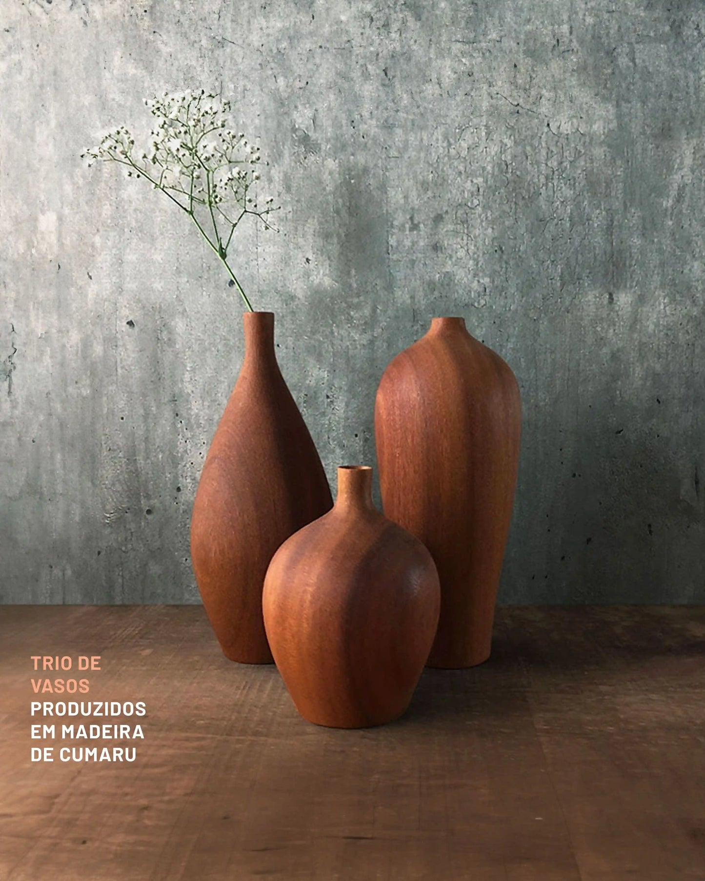 Trio de Vasos Odorata