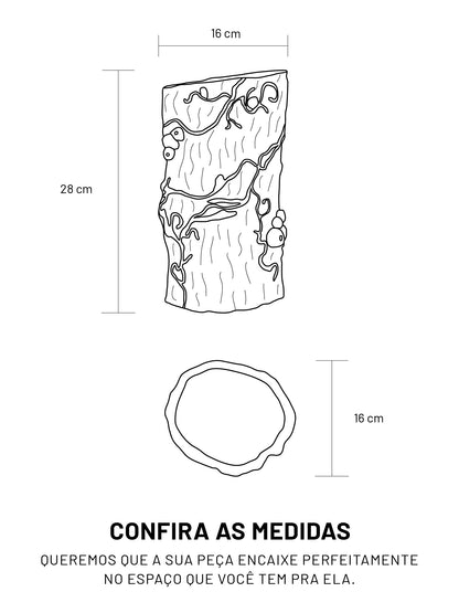 Par de Vasos Floresta Hera de Inverno