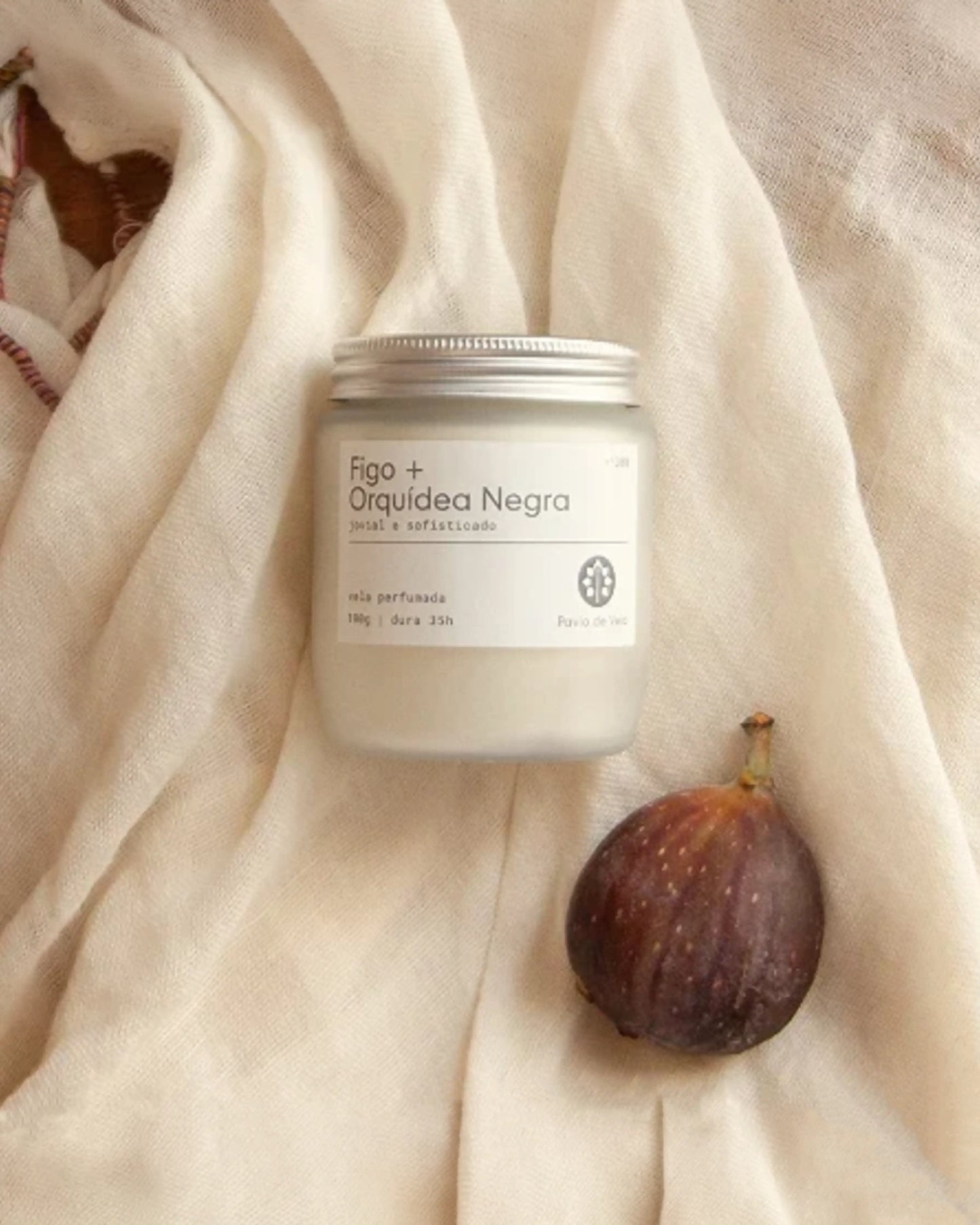 Vela Figo + Orquídea Negra | 25 horas (Floral)