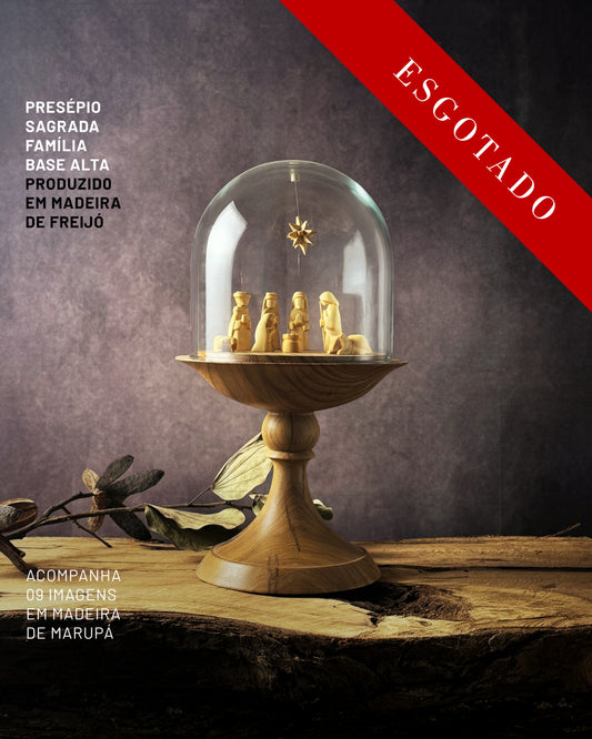 Presépio Sagrada Família Base Alta Freijó