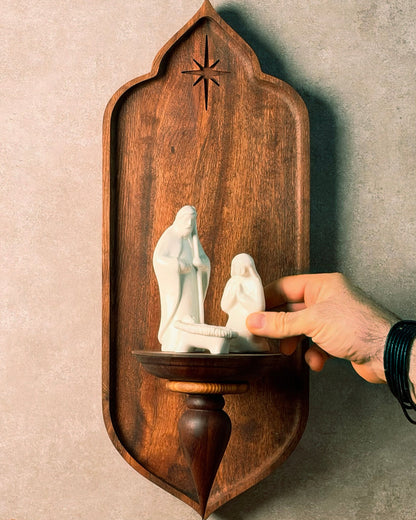 Presépio Sagrada Família de Cerâmica