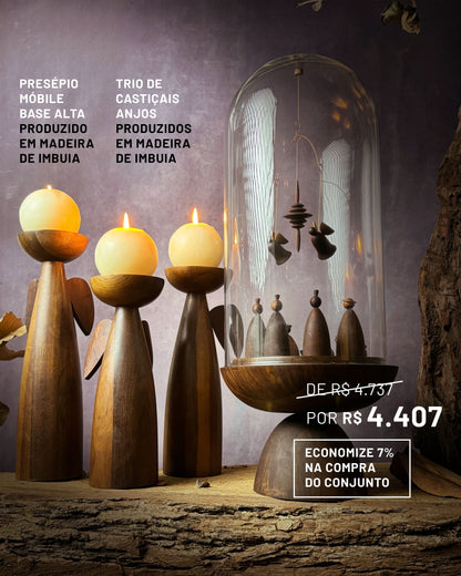 Presépio Móbile Base Alta Imbuia
